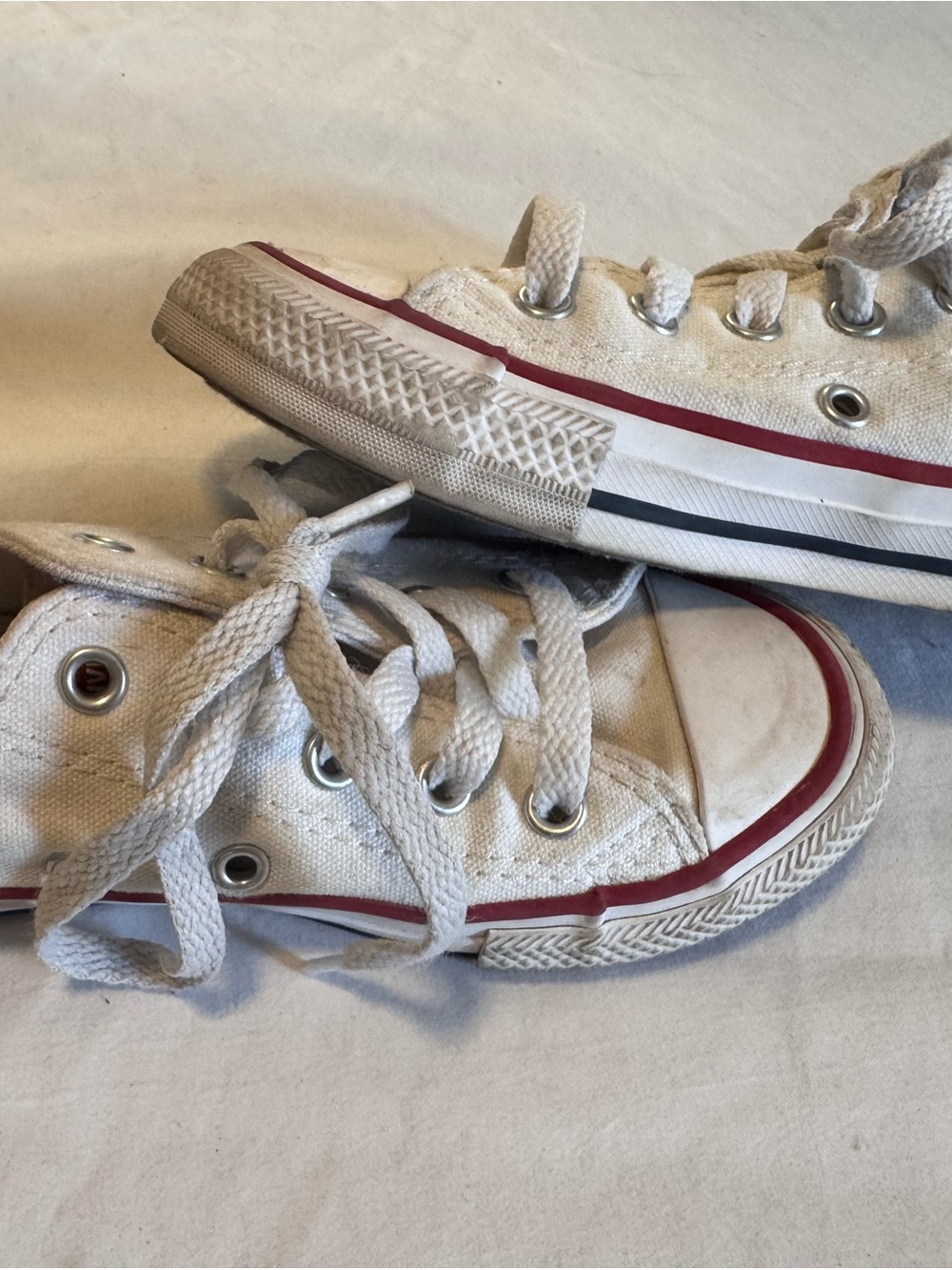 Converse All Star White Low Top Sneakers Kids 12C